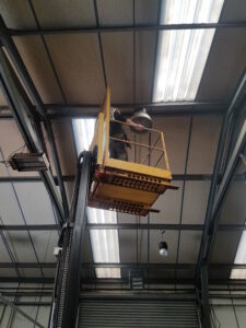 Old lights being replaced with new